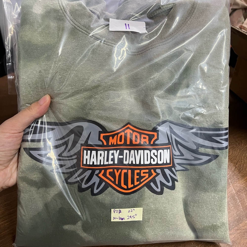 Harley-Davidson Green camo Graphic Sweatshirt M - Picture 4 of 4